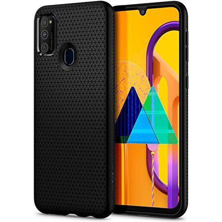 Spigen Galaxy M30s Kılıf Liquid Air Matte Black