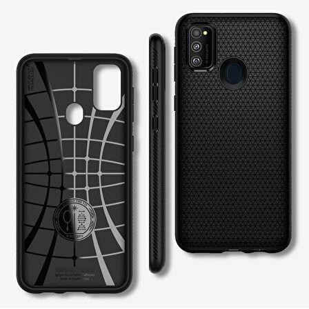 Spigen Galaxy M30s Kılıf Liquid Air Matte Black