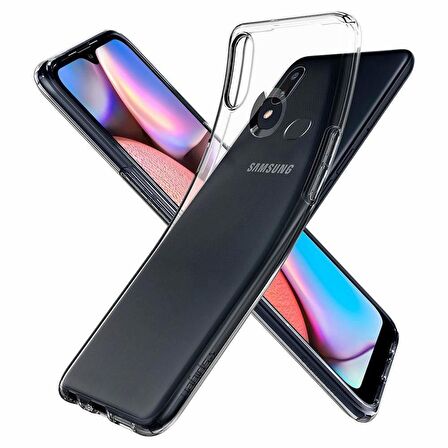 Spigen Galaxy A10s ile Uyumlu Kılıf Liquid Crystal Crystal Clear