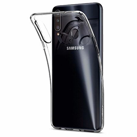 Spigen Galaxy A20s ile Uyumlu Kılıf Liquid Crystal Crystal Clear