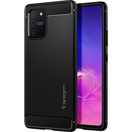 Spigen Galaxy S10 Lite Kılıf Rugged Armor Matte Black