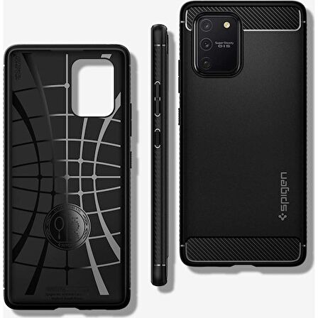 Spigen Galaxy S10 Lite Kılıf Rugged Armor Matte Black