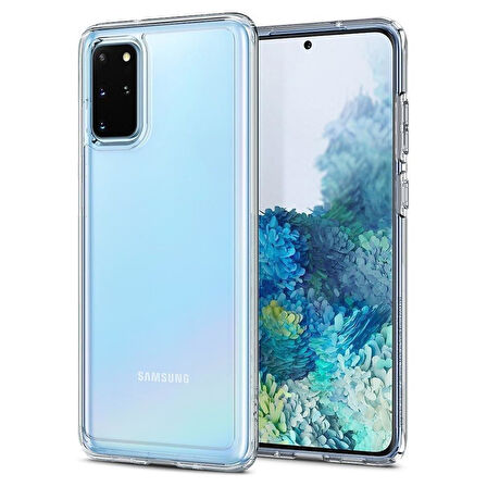 Spigen Galaxy S20 Plus ile Uyumlu Kılıf Crystal Hybrid Crystal Clear