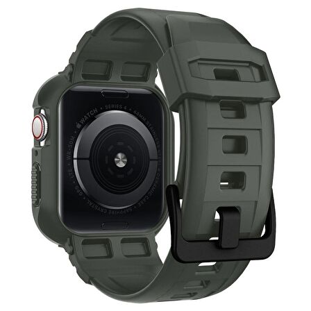 Spigen Apple Watch Seri (45mm / 44mm) Uyumlu Kılıf , Spigen Rugged Armor Pro