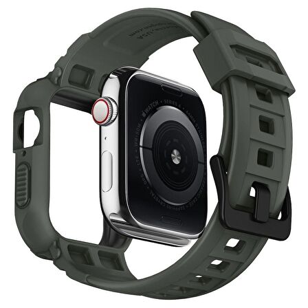 Spigen Apple Watch Seri (45mm / 44mm) Uyumlu Kılıf , Spigen Rugged Armor Pro