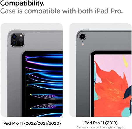 Spigen Apple iPad Pro 11'' (2021 / 2020 / 2018) Kılıf Siyah