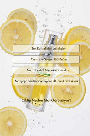 LEMON CNA Vita Serum, 30ml | Işıltılı Ciltler İçin C Vitamini, Niacinamid Yüz Serumu