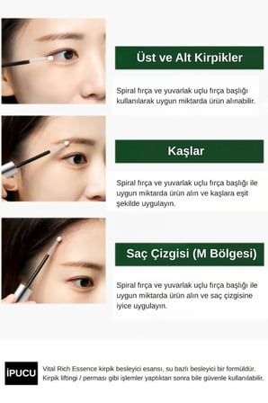 Vital Rich Essence / Saç, Kaş ve Kirpik İçin Yoğun Onarıcı Besleyici Esans