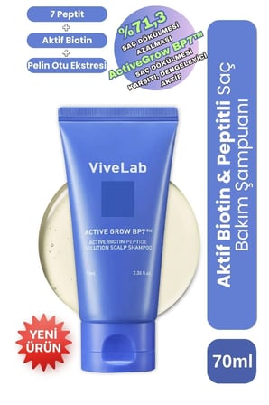 ViveLab Active Grow BP7 Şampuan 70 ml Biotin ve Peptitli