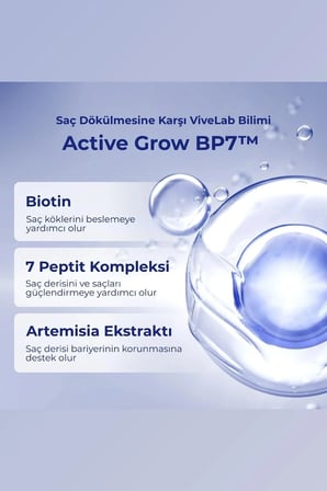 ViveLab Active Grow BP7 Şampuan 70 ml Biotin ve Peptitli