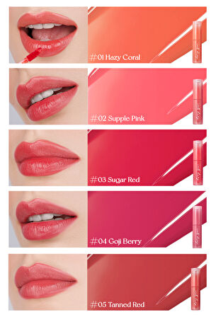 Canlı Renklerde Uzun Süreli Parlak Kalıcılık Sunan Tint Peripera Ink Mood Drop Tint (01 Hazy Coral)