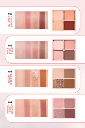 Mat ve Işıltılı Tonlarda 5'li Far Paleti Peripera Ink Pocket Shadow Palette (06Welcoming Woody Home)