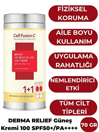 Cell Fusion C Derma Relief Sunscreen SPF50+/PA++++ 35ml+35ml Set