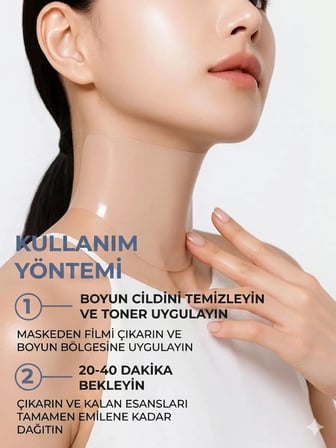 AROCELL Botulcare Neck Mask , 5(PDRN Kolajen Boyun Hidrojel Maskesi) adet