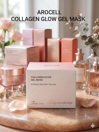 AROCELL Collagen Glow Gel Mask, 100GR(Şakayık Kök Hücreli Kolajen Jel Maske)