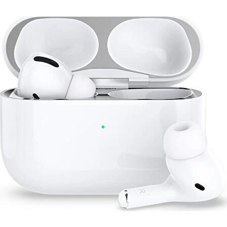 Spigen Apple AirPods Pro Uyumlu Kapak İçi Kir / Toz Önleyici Shine Shield Metal Silver (2 Adet) - ASD01137