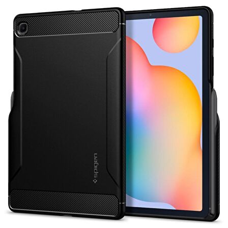 Spigen Samsung Galaxy Tab S6 Lite Kılıf Rugged Armor Black - ACS01284