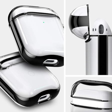 Spigen Apple AirPods 2/1 Nesil Uyumlu Kılıf Ultra Hybrid Jet Black - ASD01300