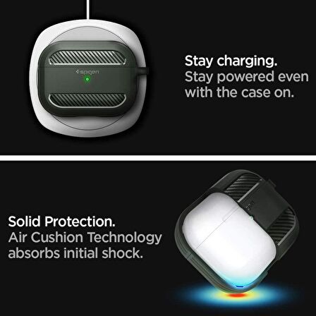 Spigen Apple AirPods Pro Kılıf Rugged Armor Military Green