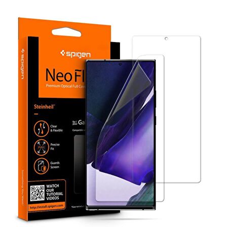 Galaxy Note 20 Ultra Ekran Koruyucu, Spigen Neo Flex (2 Pack)