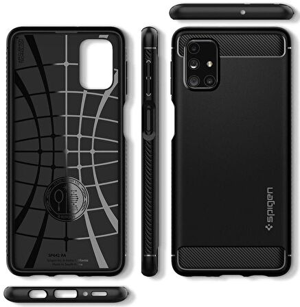 Spigen Galaxy M31s Kılıf Rugged Armor Matte Black