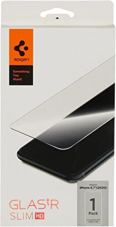 Spigen iPhone 12 Pro Max Ekran Koruyucu Glas tR HD