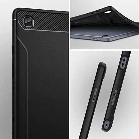 Spigen Samsung Galaxy Tab A7 Kılıf Rugged Armor Black - ACS01562