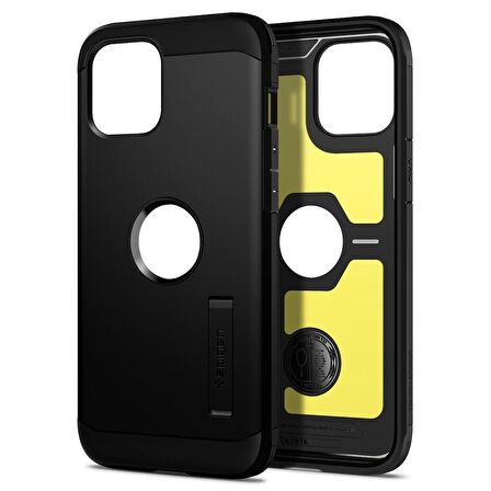 Spigen iPhone 12 Pro Max Kılıf Tough Armor Black