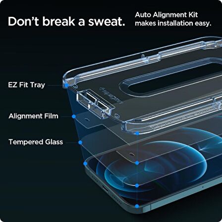 iPhone 12 Pro Max Ekran Koruyucu Glas tR EZ Fit (2 Adet)