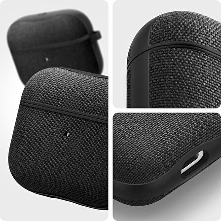 Spigen Apple AirPods (3. nesil) Uyumlu Kılıf Urban Fit Dokuma Black - ASD02111