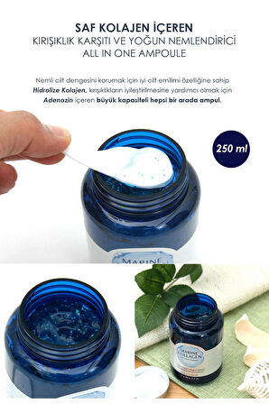 Deniz Kolajenli Ampul – Hassas Ciltler İçin Yenileyici, Nemlendirici & Canlandırıcı 250ml