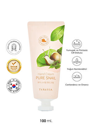 Onarıcı Ve Nemlendirici Snail Içerikli Günlük Kullanım El Kremi 100ml