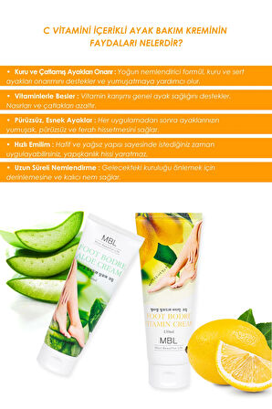 Kuru Ve Çatlamış Ayaklar Için Vitamin Özlü Besleyici Ayak Bakım Kremi 150ml