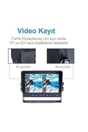 Blacksys Betoptek Btm710 Ticari Araç Ekranlı 3 Lü Kamera Sistemi BTM710