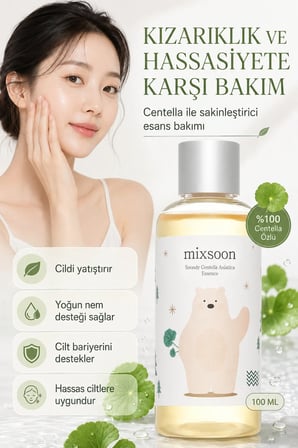 Soondy Centella Asiatica Essence - Yatıştırıcı ve Nemlendirici Centella Özlü Esans 100ml