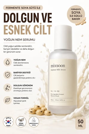 Soybean Milk Serum | Yoğun Besleyici, Bariyer Onarıcı Soya Sütü Serumu | 50ml