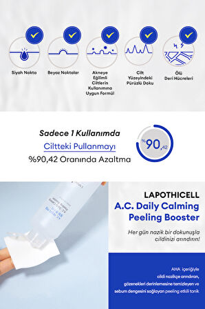 AHA İçerikli Peeling Etkili Tonik LAPOTHICELL A.C. Daily Calming Peeling Booster