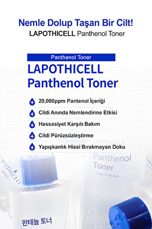 Hassas Ciltlere Özel Pantenol İçerikli, Nemlendirici Tonik LAPOTHICELL Panthenol Toner