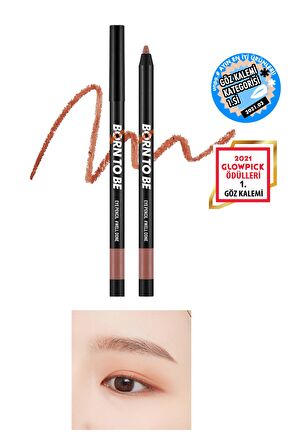 30 Saat Dayanıklı, Akma Yapmayan,Kalemtraşlı Jel Göz Kalemi Eye Pencil Well Done (Coral