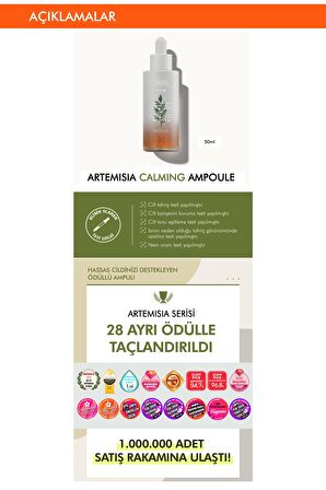 Cildin Yağ-Nem Dengesini Koruyan Konsantre Ampul  Artemisia Calming Ampoule 50ml