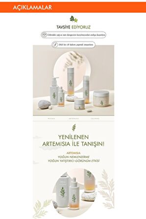 Cildin Yağ-Nem Dengesini Koruyan Konsantre Ampul  Artemisia Calming Ampoule 50ml