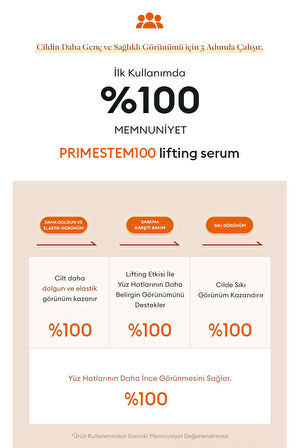 Sıkı ve Genç Görünüm Sunan Yoğun Etkili Serum Time Revolution Primestem100 Lifting Serum 50ml