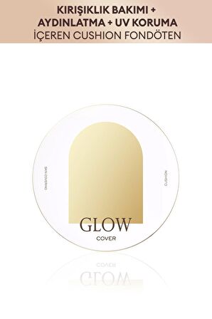 Işıltılı ve Cam Cilt Görünüm Sunan Hafif Dokulu Cushion SPF40++ Glow Cushion (No.23)