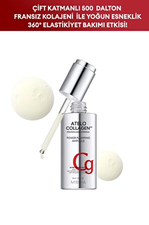 Atelokolajen İçeren  Kırışıklık Karşıtı Ampul50ml Atelocollagen500 Power Plumping Ampoul