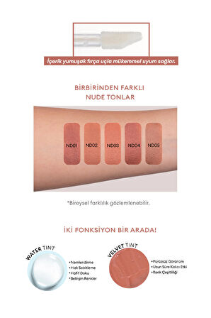 Nemli ve Pürüzsüz Görünüm Sunan Köpük Tint (ND02) A'PIEU Juicy-Pang Mousse Tint Nude