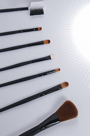 Profesyonel Makyaj Fırçası Seti + Özel Kılıf Black Brush Set