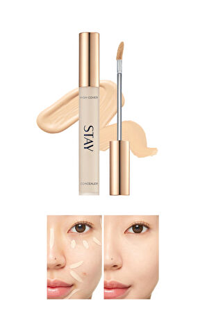 İnce Dokulu Pürüzsüz Görünüm Sağlayan Concealer Stay Tip Concealer High Cover 23(Sand)