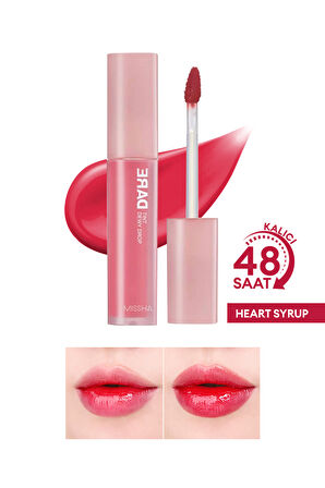 Uzun Süre Kalıcı, Nemli Bitiş Sunan Parlak Tint Dare Tint Dewy Drop (Heart Syrup)