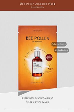 Kuruluktan Kaynaklı Yıpranmış Cansız Ciltler İçin Yaprak Maske Bee Pollen Ampouler Mask