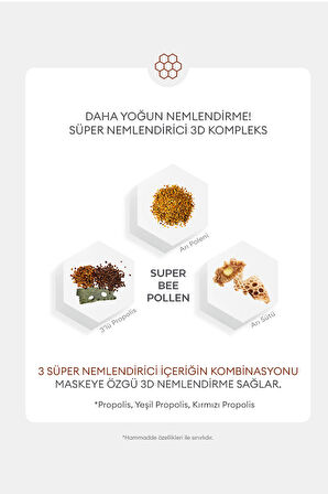 Kuruluktan Kaynaklı Yıpranmış Cansız Ciltler İçin Yaprak Maske Bee Pollen Ampouler Mask